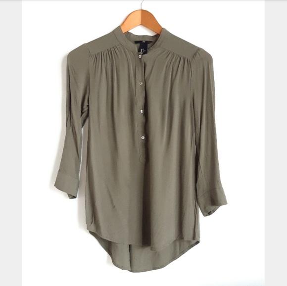 H&M Tops - 🌻 H&M | Olive Army Green Viscose Blouse